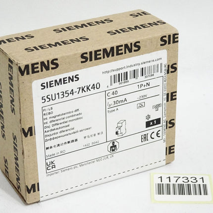 Siemens 5SU1354-7KK40 FI/LS-Schalter / Neu OVP