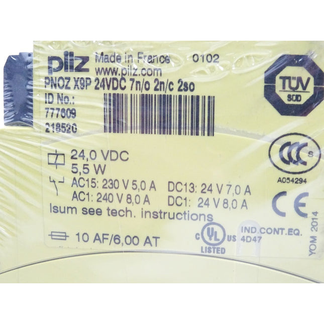 Pilz 777609 NOZ X9P 24VDC 7n/o 2n/c 2so Sicherheitsschaltgerät / Neu OVP