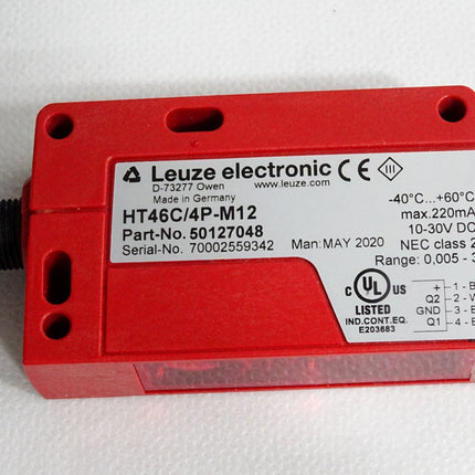 Leuze electronic Taster Hintergrundausblendung HT46C/4P-M12 50127048 / Neu