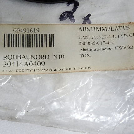 Tox pressotechnik Abstimmplatte CEB 030.035-017-4.4mm TOX-217922-4.4mm Unbenutzt - Maranos.de