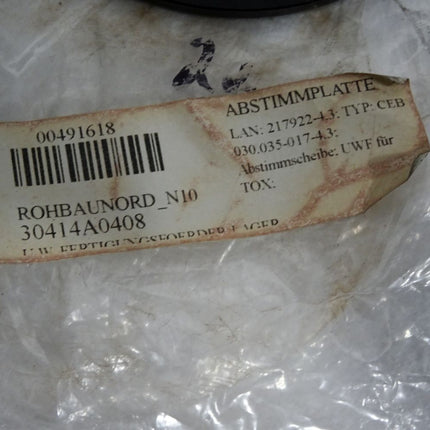 Tox pressotechnik Abstimmplatte CEB 030.035-017-4.3mm TOX-217922-4.3mm Unbenutzt - Maranos.de