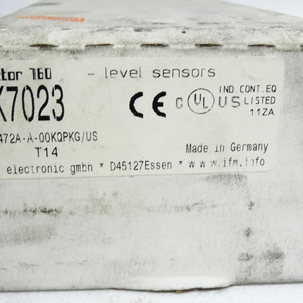 Ifm electronic Efector160 LK7023 LK0472A-A-00KQPKG/US Füllstandsensor / Neu OVP