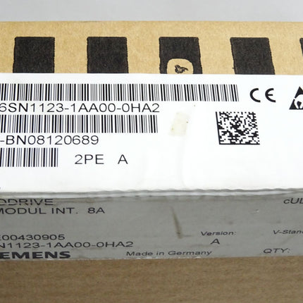 Siemens Simodrive LT-Modul INT. 8A 6SN1123-1AA00-0HA2 A / Neu OVP versiegelt - Maranos.de