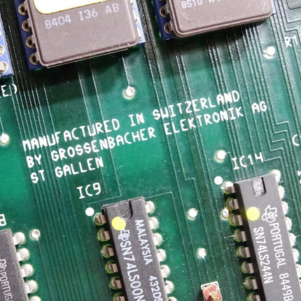 Grossenbacher GELAG 621A LG NR 5050078 Video Interpreter Memory