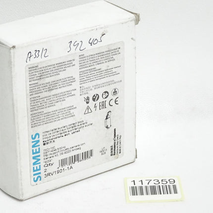 Siemens Hilfsschalter 3RV1901-1A / Inhalt:2 Stück / Neu OVP