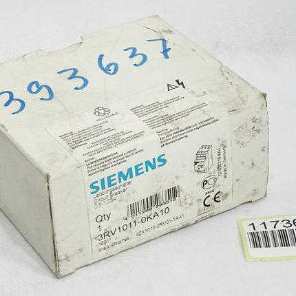 Siemens Leistungsschalter 3RV1011-0KA10 / Neu OVP