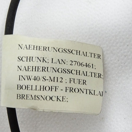 Schunk Näherungsschalter 0301504 INW40-S INW40/S-M12 / Unbenutzt - Maranos.de