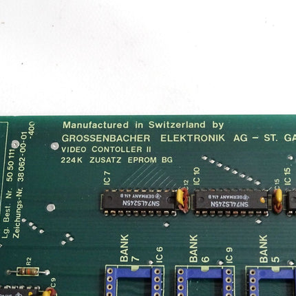 Grossenbacher GELAG 644A Video Controller II 224K Zusatz Eprom 5050111