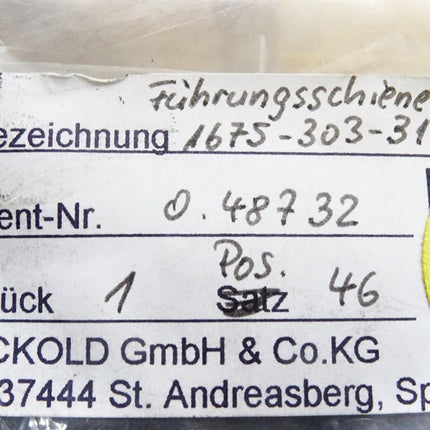 Rexroth Führungsschiene KSA-035-BNS-H-MA-AK R167530331 / Neu OVP - Maranos.de