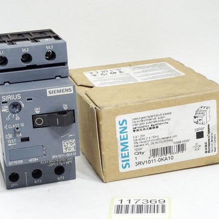 Siemens Leistungsschalter 3RV1011-0KA10 / Neu OVP