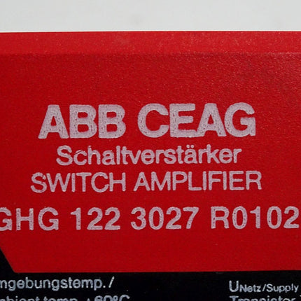 ABB CEAG Schaltverstärker GHG 122 3027 R0102 - Maranos.de