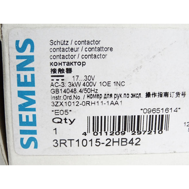 Siemens Koppelschütz 3RT1015-2HB42 / Neu OVP