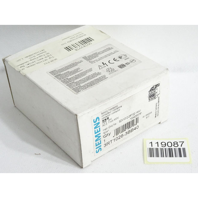 Siemens Schütz 3RT1026-3BB40 / Neu OVP