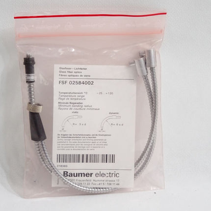 Baumer electric FSF025B4002 Glasfaser - Lichtleiter / Neu OVP - Maranos.de