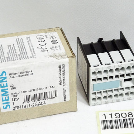 Siemens Hilfsschalterblock 3RH1911-2GA04 / Neu OVP