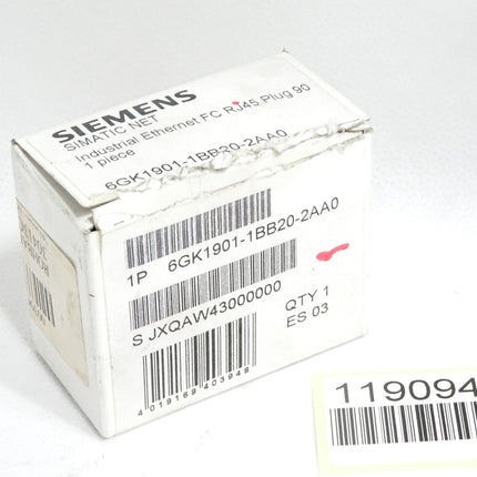 Siemens Ethernet FC RJ45 Plug 90 6GK1901-1BB20-2AA0 / Neu OVP - Maranos.de