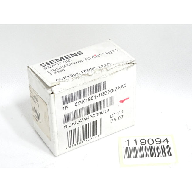 Siemens Ethernet FC RJ45 Plug 90 6GK1901-1BB20-2AA0 / Neu OVP - Maranos.de