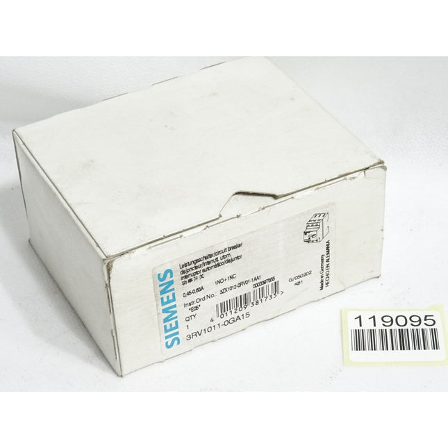 Siemens Leistungsschalter 3RV1011-0GA15 / Neu OVP