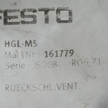 Festo 161779 Rückschlagventil HGL-M5 / Neu OVP