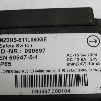 Euchner Sicherheitsschalter NZ2HS-511L060GE 090697 / Unbenutzt