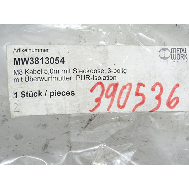 Metal Work Pneumatic MW3813054 Kabel M8 / Neu OVP