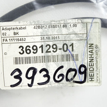 Heidenhain 369129-01 Adapterkabel 42B012 03S017 80 1,00 / Neu OVP - Maranos.de