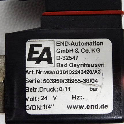 End Automation MGAG3D132243420/A3 Magnetventil / Unbenutzt mit Lagerspuren
