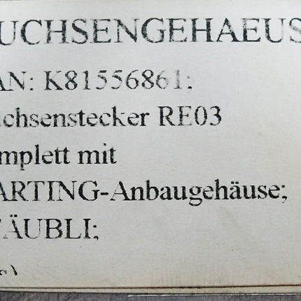 Stäubli Buchsenstecker mit Harting-Anbaugehäuse Kupplung K81556861 - Maranos.de