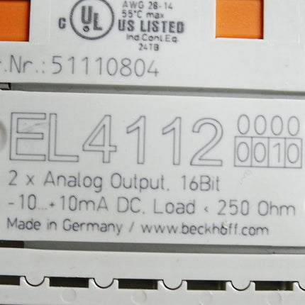 Beckhoff EL4112 0010 analoge Ausgangsklemme - Maranos.de