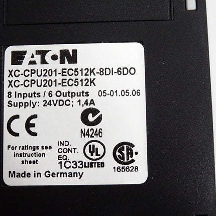 Eaton CPU XC-CPU201-EC512K-8DI-6DO / Neu OVP