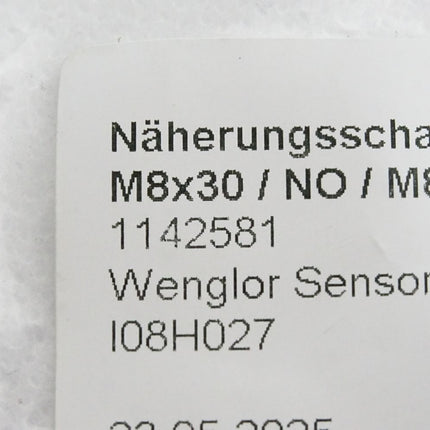 Wenglor I08H027 Induktiver Sensor / Neu - Maranos.de