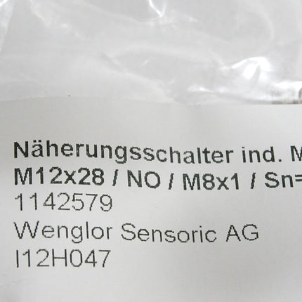 Wenglor I12H047 Induktiver Sensor / Neu - Maranos.de