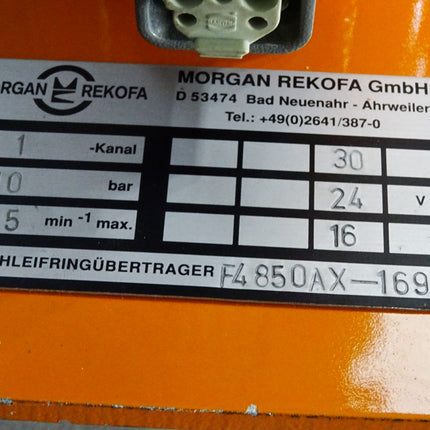 Morgan Rekofa Schleifringübertrager F4850AX-169 / Unbenutzt - Maranos.de
