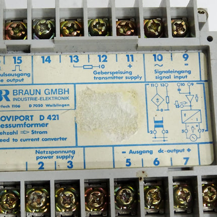 Braun MOVIPORT D421 Messumformer
