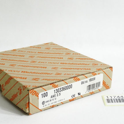 Weidmüller 1303360000 AKE2.5 Erdungsklemme / Inhalt:100 Stück / Neu OVP