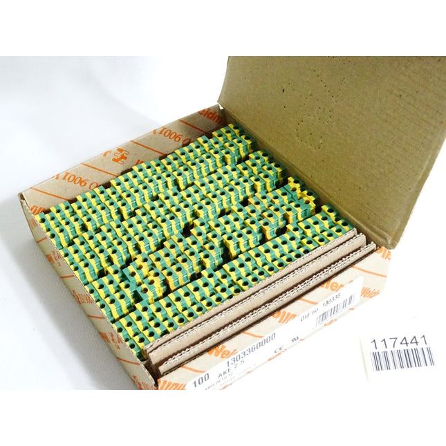 Weidmüller 1303360000 AKE2.5 Erdungsklemme / Inhalt:100 Stück / Neu OVP