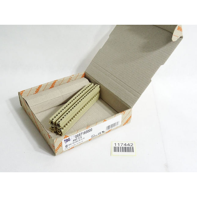 Weidmüller 0697160000 AKZ2.5 Reihenklemme / Inhalt:23 Stück / Neu OVP