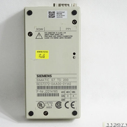 Siemens S7 TD200 6ES7272-0AA00-0YA0 6ES7 272-0AA00-0YA0 - Maranos.de