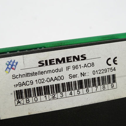 Siemens M7 Interface-Modul IF961-AO8 9AC9102-0AA00