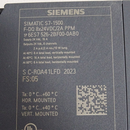 Siemens S7-1500 6ES7526-2BF00-0AB0 6ES7 526-2BF00-0AB0 Digitalausgabemodul
