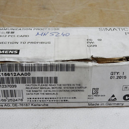 Siemens CP5612 PCI-Card 6GK1561-2AA00 / Neu OVP