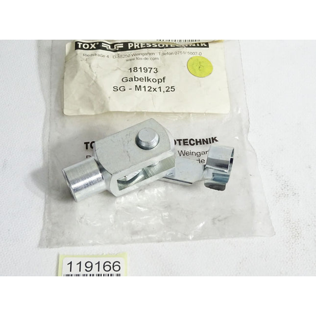 Tox Pressotechnik Gabelkopf SG-M12x1,25 / Neu - Maranos.de