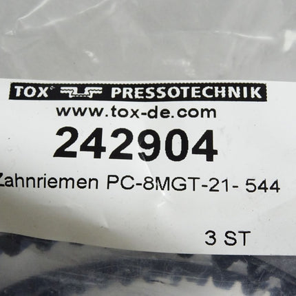 Tox Pressotechnik Zahnriemen PC-8MGT-21-544 242904 / Inhalt:3 Stück / Neu OVP - Maranos.de