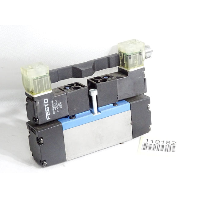 Festo Magnetventil 191321 JMN2DH-5/2B-01-ZSR + 389614 MSEB-3-24VDC / Unbenutzt - Maranos.de