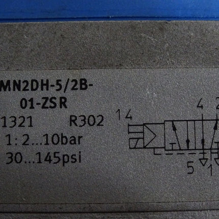 Festo Magnetventil 191321 JMN2DH-5/2B-01-ZSR + 389614 MSEB-3-24VDC / Unbenutzt