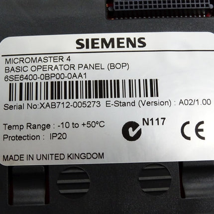 Siemens Micromaster 420 6SE6420-2AD31-1CA1 11kW + Profibus 6SE6400-1PB00-0AA0 - Maranos.de