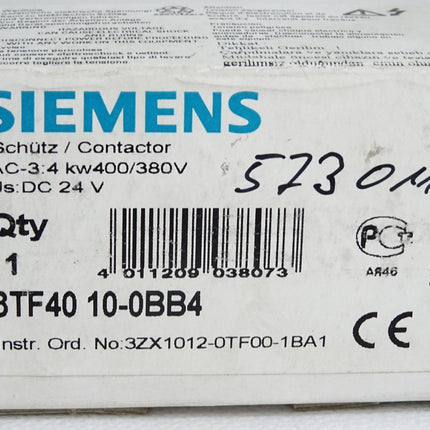 Siemens Schütz 3TF4010-0BB4 / Neu OVP - Maranos.de