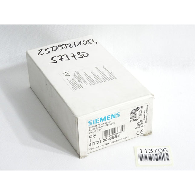 Siemens Schütz 3TF3100-0BB4 / Neu OVP - Maranos.de