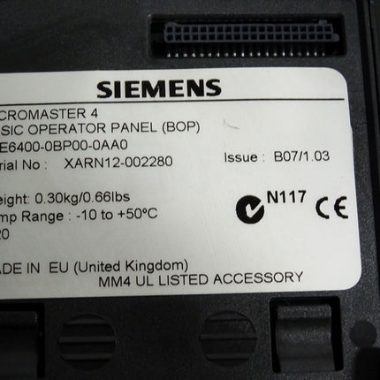 Siemens Micromaster 420 6SE6420-2UD22-2BA1 2.2kW + Profibus 6SE6400-1PB00-0AA0 - Maranos.de