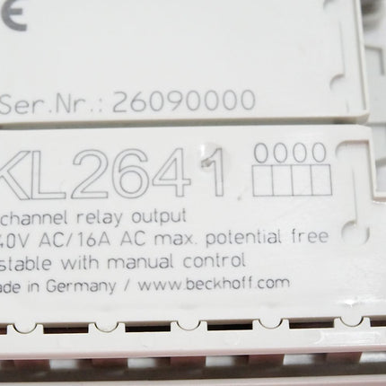 Beckhoff Ausgangsklemme KL2641 1-Kanal-Relais-Ausgang